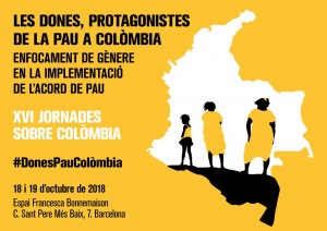 Cartell jornades pau colombia 2018